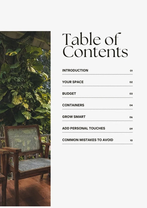 Balcony garden on a budget