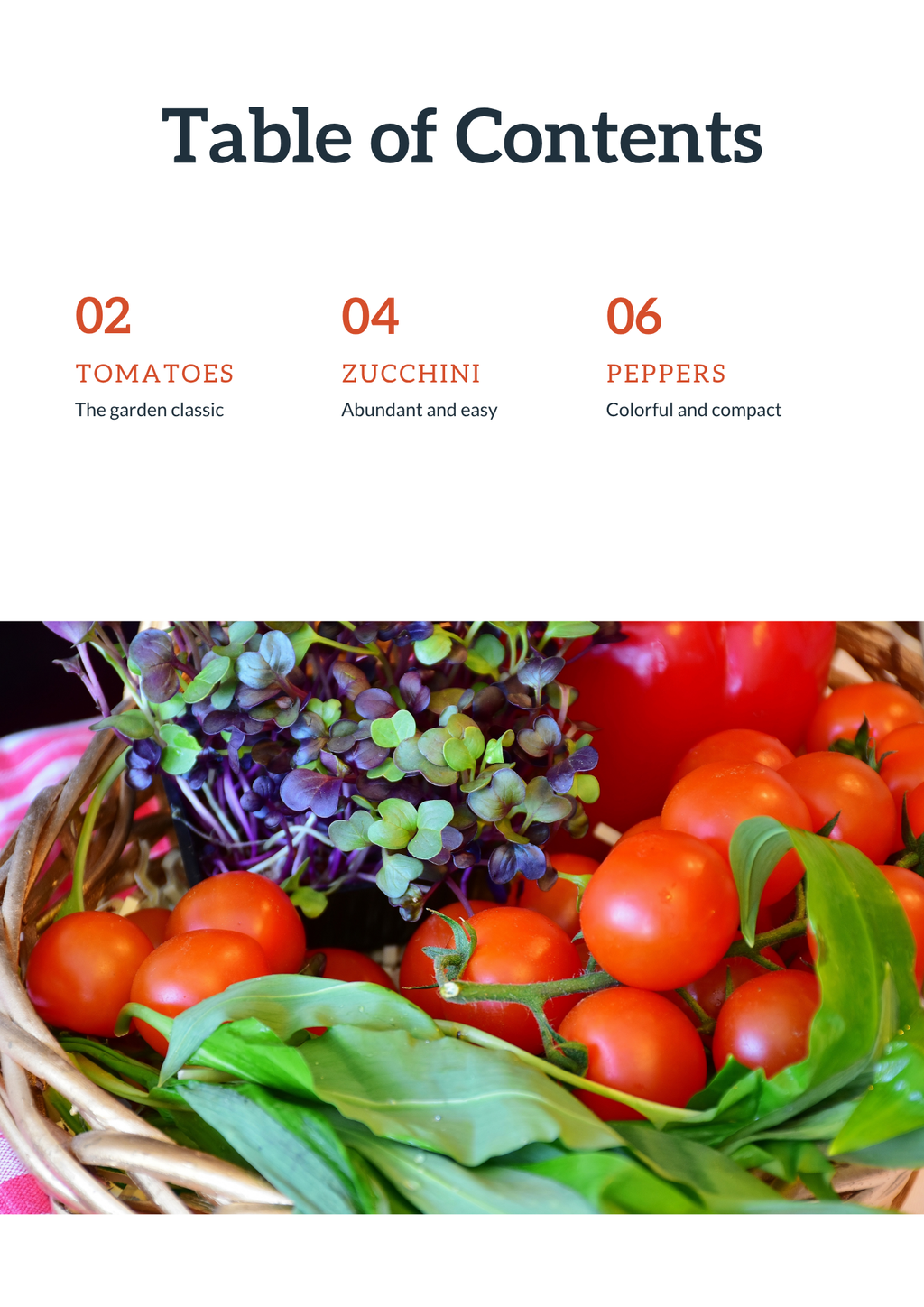 Grow Tomatoes, Zucchini & Peppers