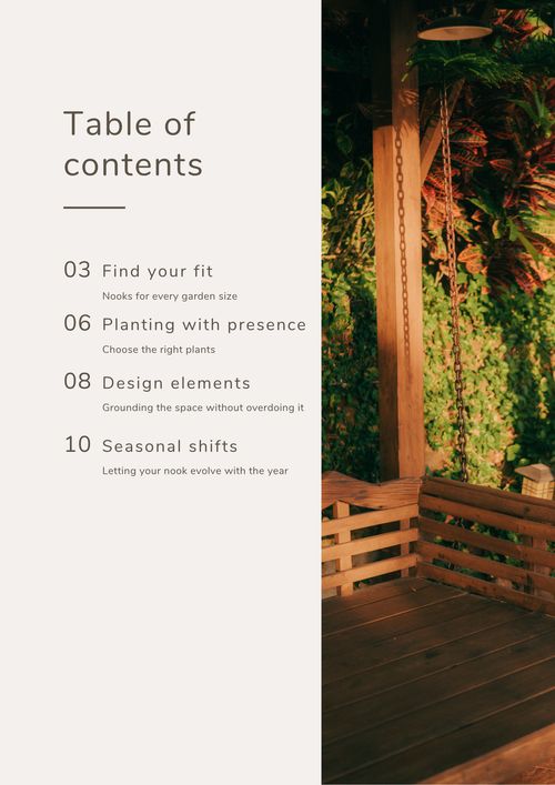 Create a Cozy Garden Nook