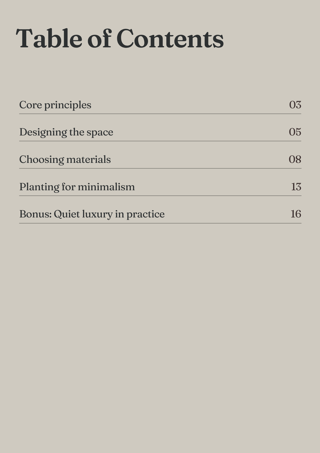 Minimalist Garden Design