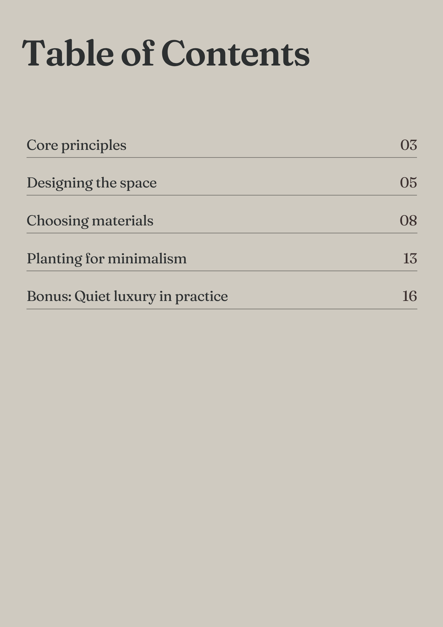 Minimalist Garden Design