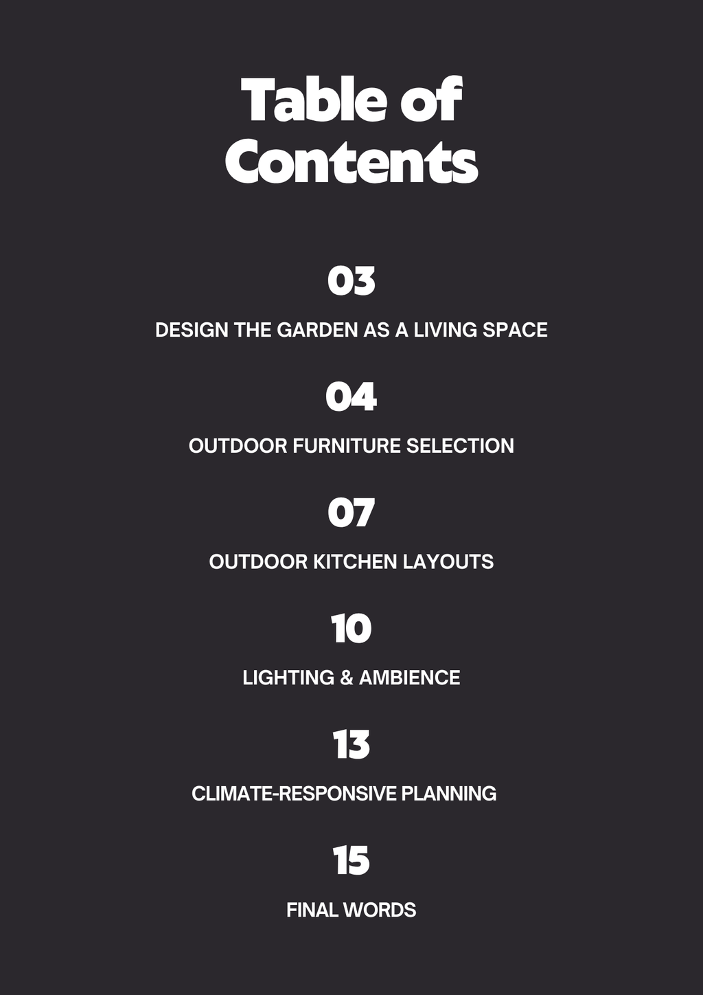 Garden Furniture & Outdoor Kitchens