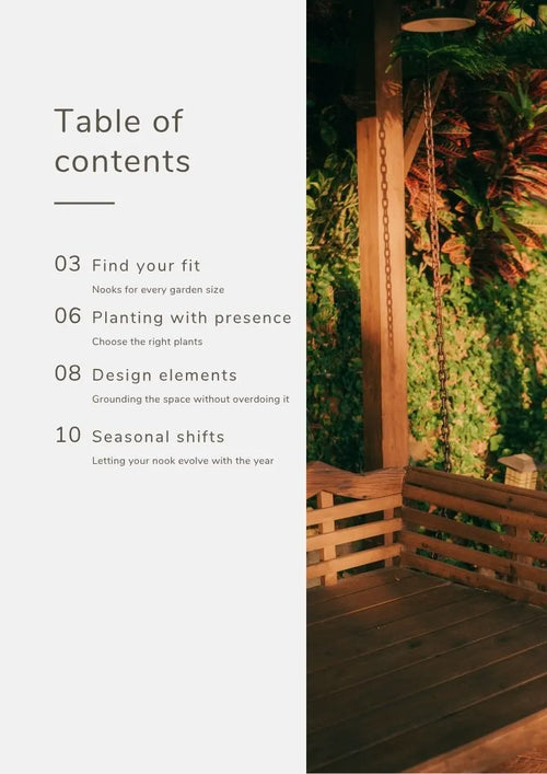 Create a Cozy Garden Nook