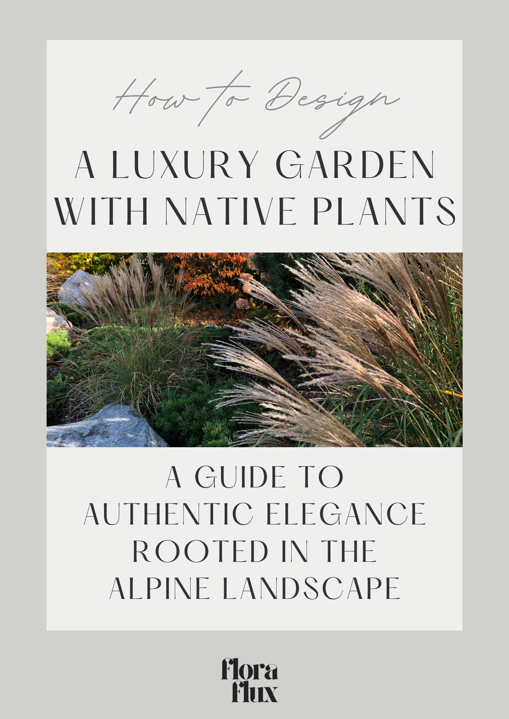 Luxurious garden with Austrian native plants