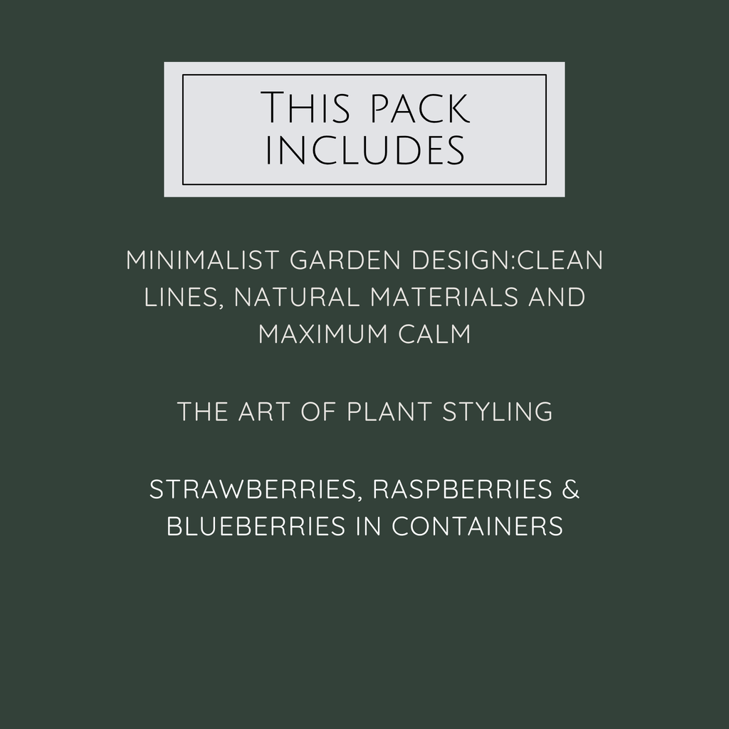 Minimal garden style