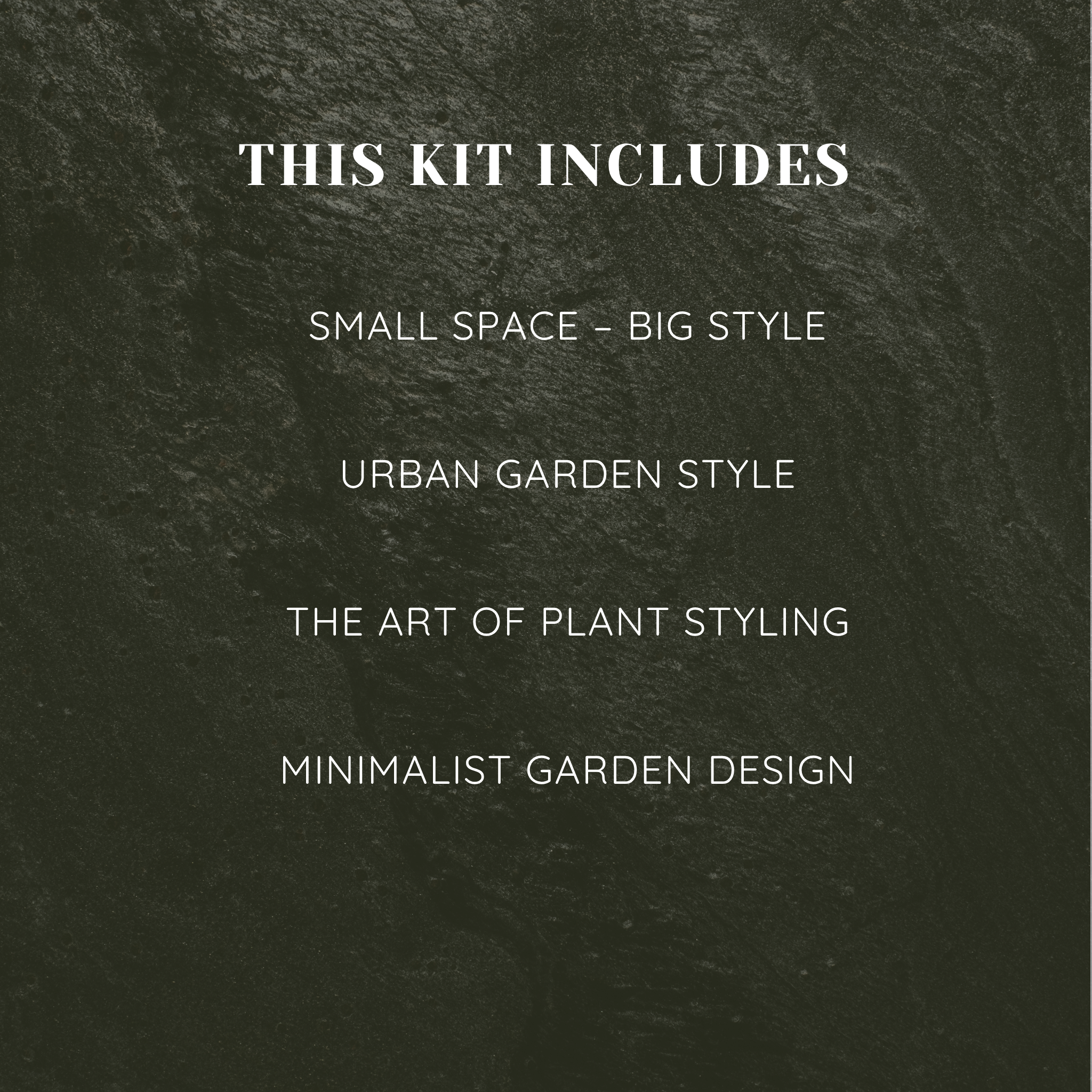 Urban garden design kit